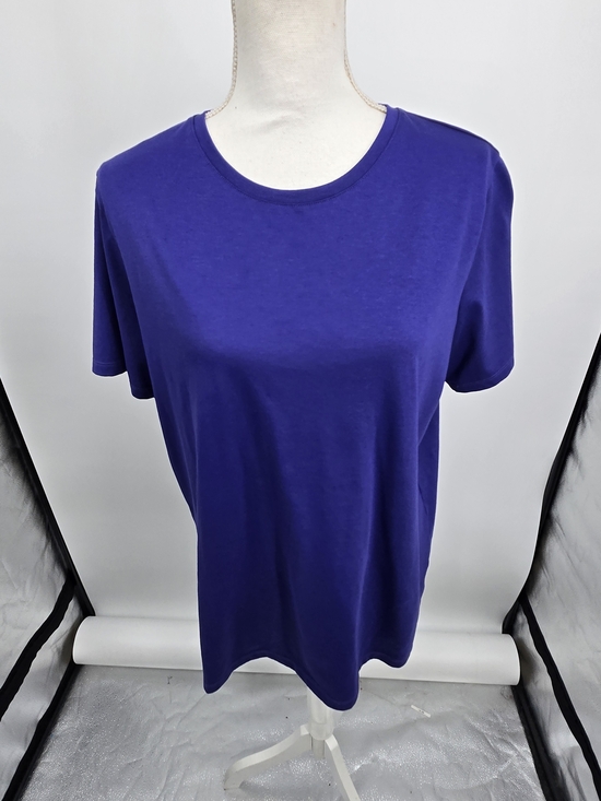 Lands' End Tops - Lands' End Purple Short Sleeve Crew Tee Purple Medium Tall (8715)